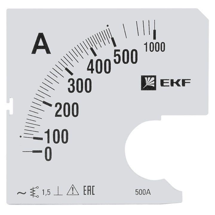 Шкала сменная для A961 500/5А-1.5 PROxima EKF s-a961-500