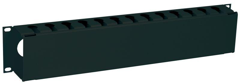 Органайзер кабельный 19 дюйм 2U с крышкой черн. ITK CO05-2MCM