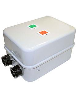 Пускатель электромагнитный ПМ12-063221 У2 В 63А 220В/50Гц 2НО+2НЗ IP54 нереверсивный с реле РТТ-231 53.5-63.0А в корпусе с кнопками ПУСК + СТОП + R Электротехник ET000165