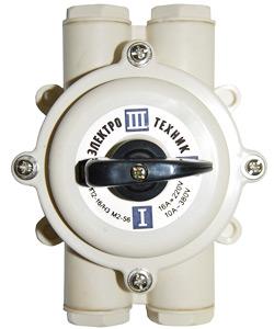 Переключатель пакетный ПП 2-16/Н3 М2 пл. 56 16А пластмассовый корпус IP56 Электротехник ET008588