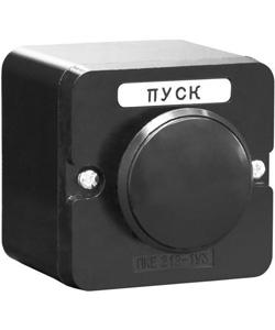 Пост управления ПКЕ 222-1 У2 10А 660В 1 элемент черн. гриб накладной IP54 Электротехник ET519074