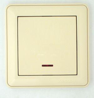 Механизм выключателя 1-кл. СП W59 16А IP20 с подсветкой сл. кость SchE VS116-153-2-86