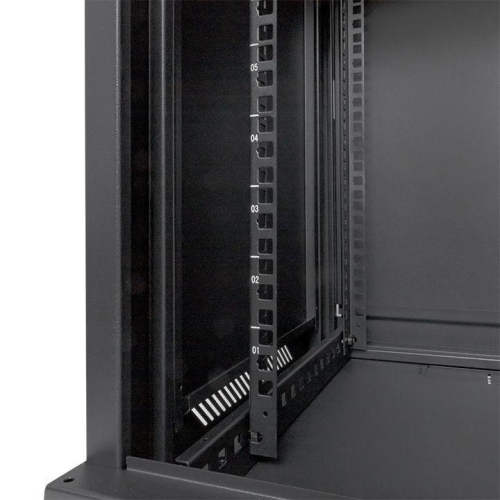 Шкаф настенный 19дюйм TERACOM PRO 12U 600х450мм дверь стеклянная с замком-ручкой черн. EKF TRP-WLL-1264-40B