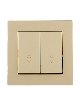 Выключатель проходной двойн. VESNA зол. LEZARD 742-3688-106