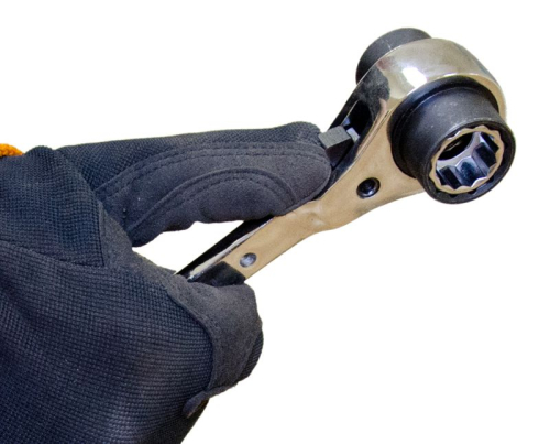 Ключ накидной трещоточный 8х10х12х13х14х17х19х21мм реверсивный (23712) SHTOK 376582