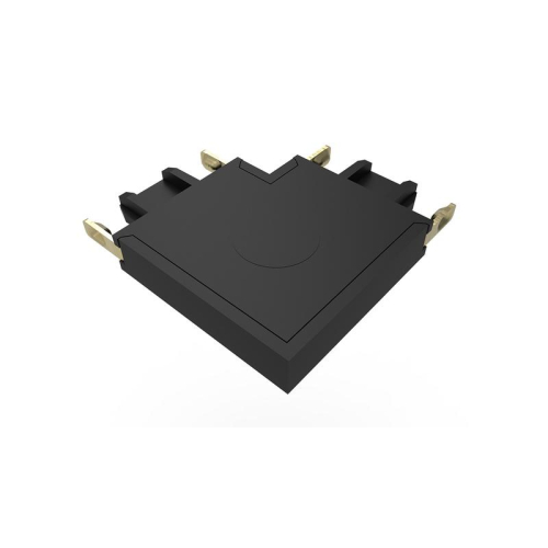 Коннектор Метр (MTR)16 CL-BL L-обр. накладной шинопровод низковольтный Pro черн. JazzWay 5057296