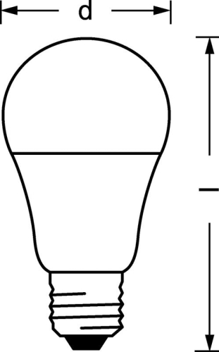 Лампа светодиодная LED Value LVCLA100 12SW/865 12Вт грушевидная матовая E27 230В 10х1 RU OSRAM 4058075579064