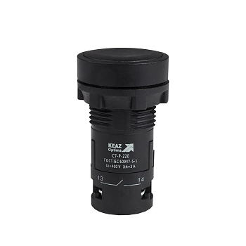Кнопка OptiSignal Compact D22 С7-P-220 черн. 2НО XB7NA23 КЭАЗ 362049