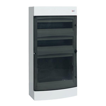 Щит комбинированный "Unix" прозр. дверь (2х18 модулей+1 монтажная плата) 4 габарит IP40 PROxima EKF ux-2x18+1m-n