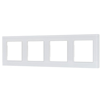 Рамка стеклянная FRM-GLARE-GS-4-WH Arlight 043802