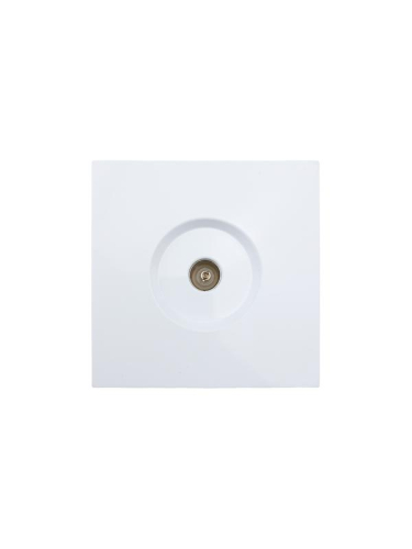 Розетка ТВ проходная СП ZIMA IP20 бел. LEZARD 704-0288-129