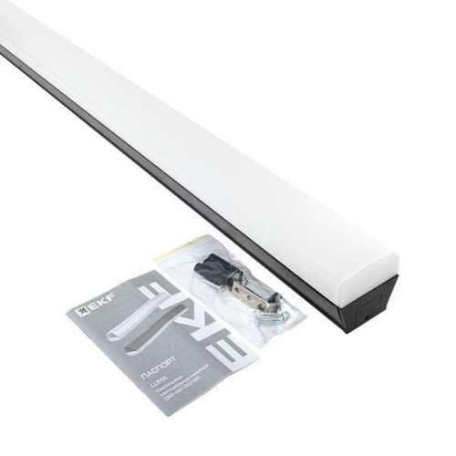 Светильник светодиодный ДБО-150 60Вт 6500К IP20 1480х65х70 линейный черн. LUMA EKF LBL-150-60-B-6500