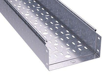 Лоток листовой перфорированный 400х100 L3000 нерж. сталь 1мм DKC 35345INOX