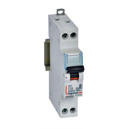 Выключатель автоматический дифференциального тока АВДТ DX3 1П+Н 6000А C20 30мА тип А 1мод. Leg 411132