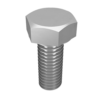 Болт с шестигранной головкой М10х150 DIN 933 BT10-150 INOX A2 сталь (уп.20шт) КМ LO16155