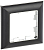 Рамка 1-м BRITE РУ-1-Бр хром/черн. IEK BR-M12-12-2-K23