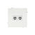 Розетка компьютерная 2-м KANT RJ45 кат.5E без шторки бел. магнолия DKC 7000664