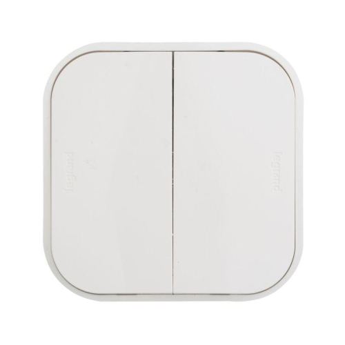 Переключатель проходной 2-кл. ОП Quteo 10А IP20 250В бел. IEK 782206