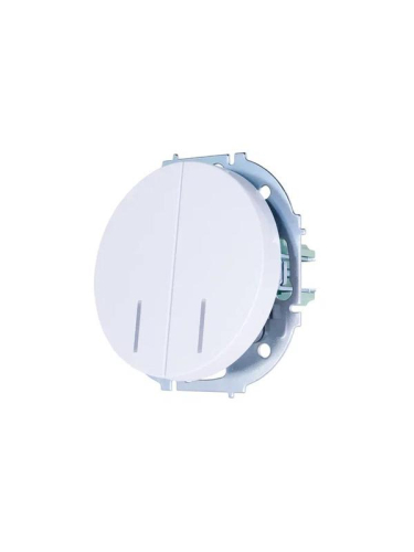 Выключатель 2-кл. СП OSEN 10А IP20 с подсветкой механизм бел. LEZARD 743-0288-112