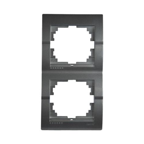 Рамка 2-м Deriy вертикал. сер. LEZARD 702-2900-152