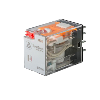 Реле 12А 2CO 230В AC тест кнопка LED SE SXM2AB2P7