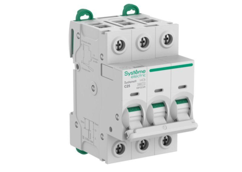 Выключатель автоматический модульный 3п C 25А 6кА АВ Systeme9 400В SE S9F22325