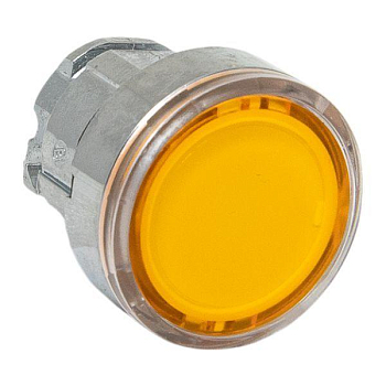 Механизм кнопки исполнительный XB4 желт. плоский возвратный без фиксации с подсветкой IP65 EKF XB4BW-Y-65