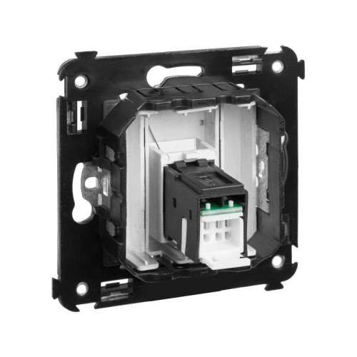 Розетка компьютерная 1-м СП Avanti "Закаленная сталь" RJ45 кат.6 DKC 4404293