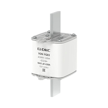 Предохранитель YON ножевого типа FG3 630А 690В хар-ка aR DKC 1FG03-0630-690V-AR
