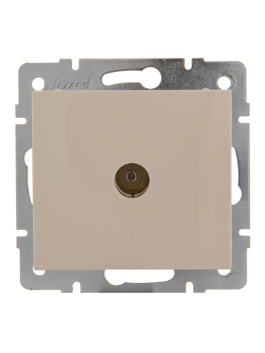 Розетка телевизионная оконечная TV Rain механизм крем. LEZARD 703-0388-130