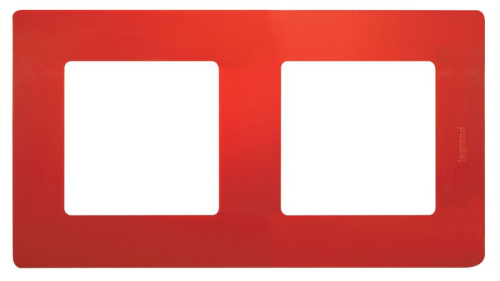 Рамка 2-м Etika красн. IEK 672532
