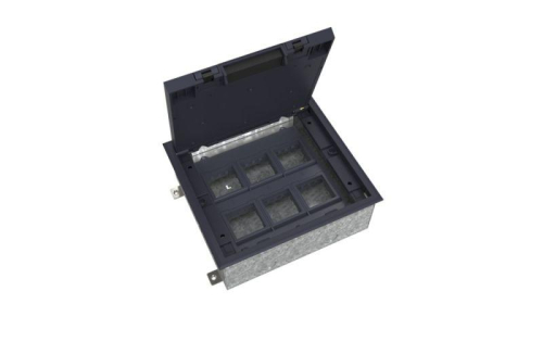 Люк MultiDesk MDK10 на 12мод. IP40 с монтажной коробкой для бетонных полов SE MDK10212