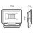 Прожектор светодиодный PFL-C3 50Вт 4000К IP65 ДО compact закален. прозр. стекло JazzWay 5045699 Прожектор светодиодный PFL-C3 50Вт 4000К IP65 ДО compact закален. прозр. стекло JazzWay 5045699