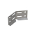 Соединитель для лестн. лотка регулируемый горизонт. H=100мм 1.2мм HD N КМ LO41237