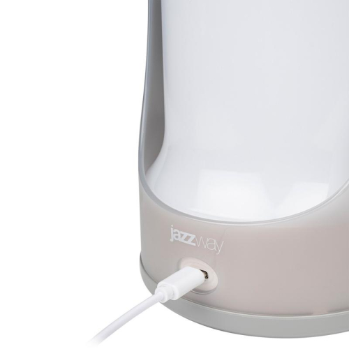 Фонарь светодиодный аккумуляторный кемпинговый Accu5-L60-gy 60SMDх0.5Вт 220/350/650лм 8000-9000К IP20 (Li-ion аккумулятор 3.7В 18650 3600мА.ч) диммер сер. JazzWay 5058323