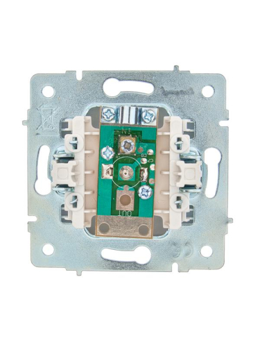 Розетка телевизионная оконечная TV СП ASTI IP20 механизм жемчуж./бел. перламутр. LEZARD 7081-3088-130