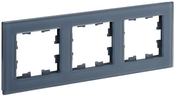 Рамка 3-м BRITE РУ-3-2-Бр стекло маренго матов. IEK BR-M32-G-31-K35