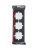 Рамка 3-м ZIMA горизонт. черн. бархат LEZARD 704-4200-148