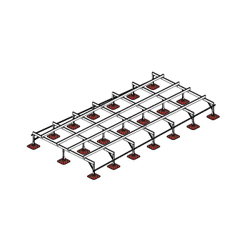 Конструкция опорная для установки оборудования TECHNORAPTOR FOOT 3000х6000 тип 1 KM-TR-F-SSEI-3000-6000-1 КМ TR0058