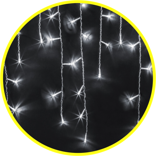 Гирлянда светодиодная "Бахрома" 93 689 NGF-D029-03 4.7х0.6м 240LED CW IP44 BL Navigator 93689