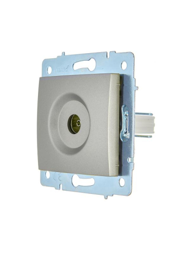 Розетка телевизионная оконечная TV СП ASTI IP20 механизм платина. LEZARD 7081-3588-130