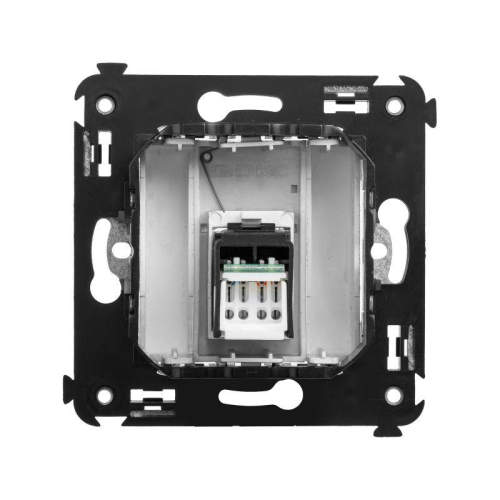 Розетка компьютерная 1-м СП Avanti "Закаленная сталь" RJ45 кат.6 DKC 4404293