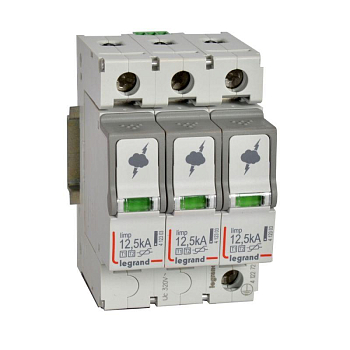 Устройство защиты от импульсных перенапряжений УЗИП T1 3п 12кА с сигнал. контакт. Leg 412272