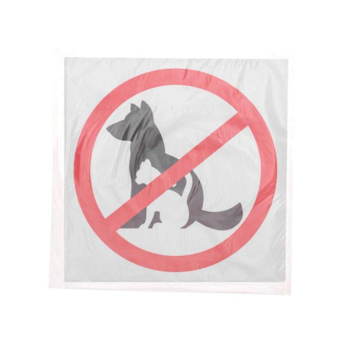 Наклейка запрещающий знак "С животными вход запрещен" 150х150мм Rexant 56-0039