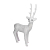 Фигура светодиодная акриловая "Снежный олень" 100см 380LED 6Вт IP65 трансф. в компл. Neon-Night 513-307