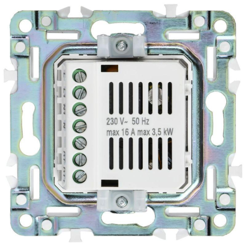 Термостат электронный SKANDY SK-T01N с индикацией никель IEK SK-RT11-K50