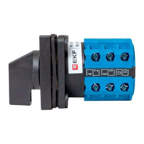 Переключатель кулачковый ПК-1-53 3п 10А "1-2" IP65 EKF pk-1-53-10-65
