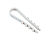 Дюбель-хомут PCD-R 11-18-55-100WH для круглого кабеля PA6.6 (уп.100шт) Jazzway 5054806