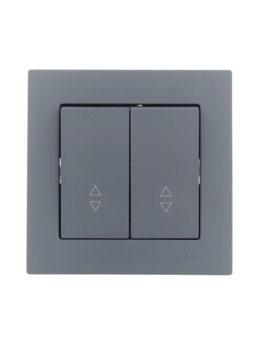 Переключатель проходной 2-кл. СП Vesna механизм графит LEZARD 742-3488-106