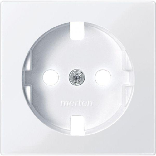 Плата центральная 1-м СП Merten IP20 без устройства защиты для механизма розетки Schuko активно бел. SchE MTN2331-0325
